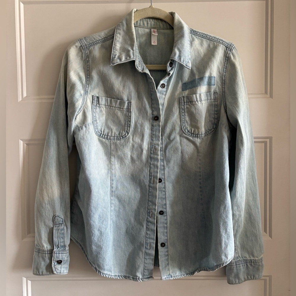 Light Blue Denim Top